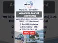 Wipro Mainframe Jobs 2024 | BE/BTech/MCA Freshers Apply Now | Coimbatore Location 🔥#software #wipro