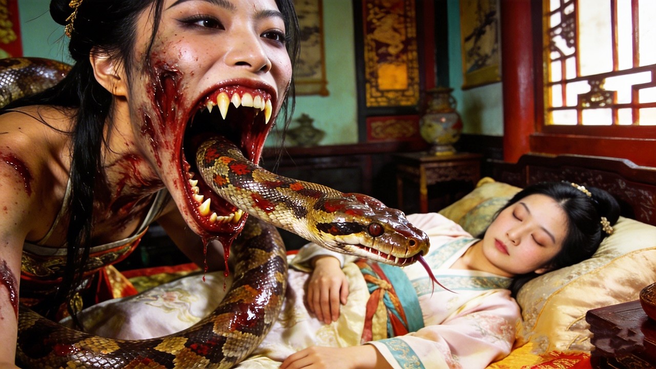 【Full Movie 4K】千年蛇妖換臉奪愛！善良書生好心收留，卻被害得家破人亡！#movie #恐怖 #惊悚