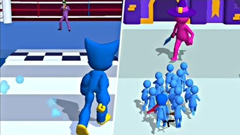 Monster Run 3D Vs Join Clash 3D: All Levels Gameplay Walkthrough | (Android,ios)