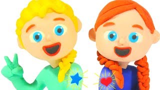 BABY GIRLS NEW TATTOOS ❤ Superhero Babies Play Doh Cartoons For Kids