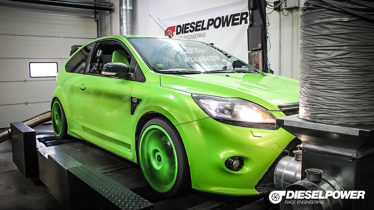 FORD Focus RS 305PS dyno run by DIESELPOWER