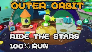 Yoshi's Crafted World: Outer Orbit: Ride the Stars 100% Run