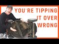 Proper Way To Tip A Lawn Mower Over - Video