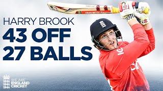 🔥 Power Hitting | Harry Brook Smashes 43* off 27 balls | England Cricket