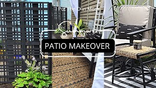 NEW SUMMER BACKYARD REFRESH | PATIO MAKEOVER | PRIVACY WALL