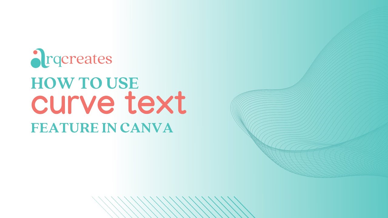 Canva Tutorial: How to Curve Text - YouTube