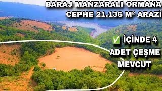 2329- Baraj Manzarali Ormana Cephe Gi̇zli̇ Cennet 21.136 M² Arazi̇