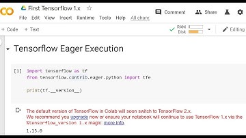 Tensorflow Eager Execution - Is it default in TensorFlow 2.0? DIY#4