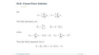 Regression Models | Econometrics & Time Series Methods — Chapter 1
