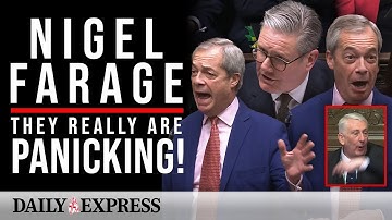 Nigel Farage faces CHAOS in heated clash with Starmer