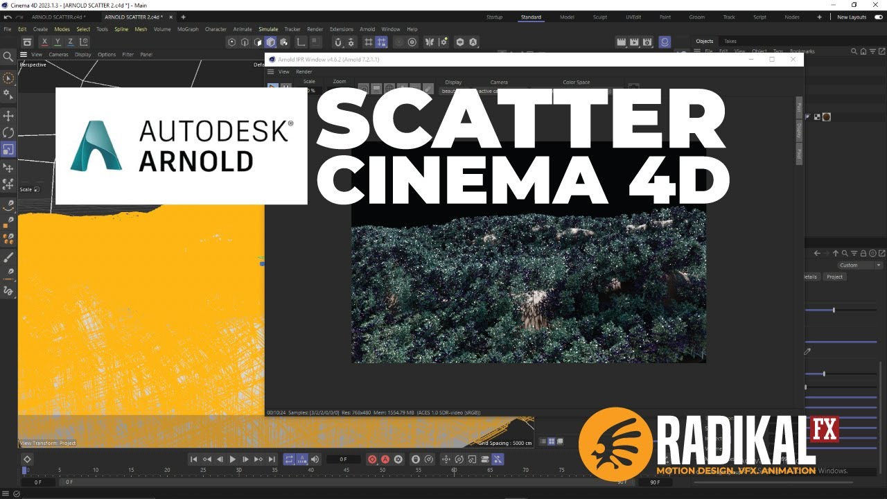 ARNOLD SCATTER TUTORIAL CINEMA 4D - YouTube
