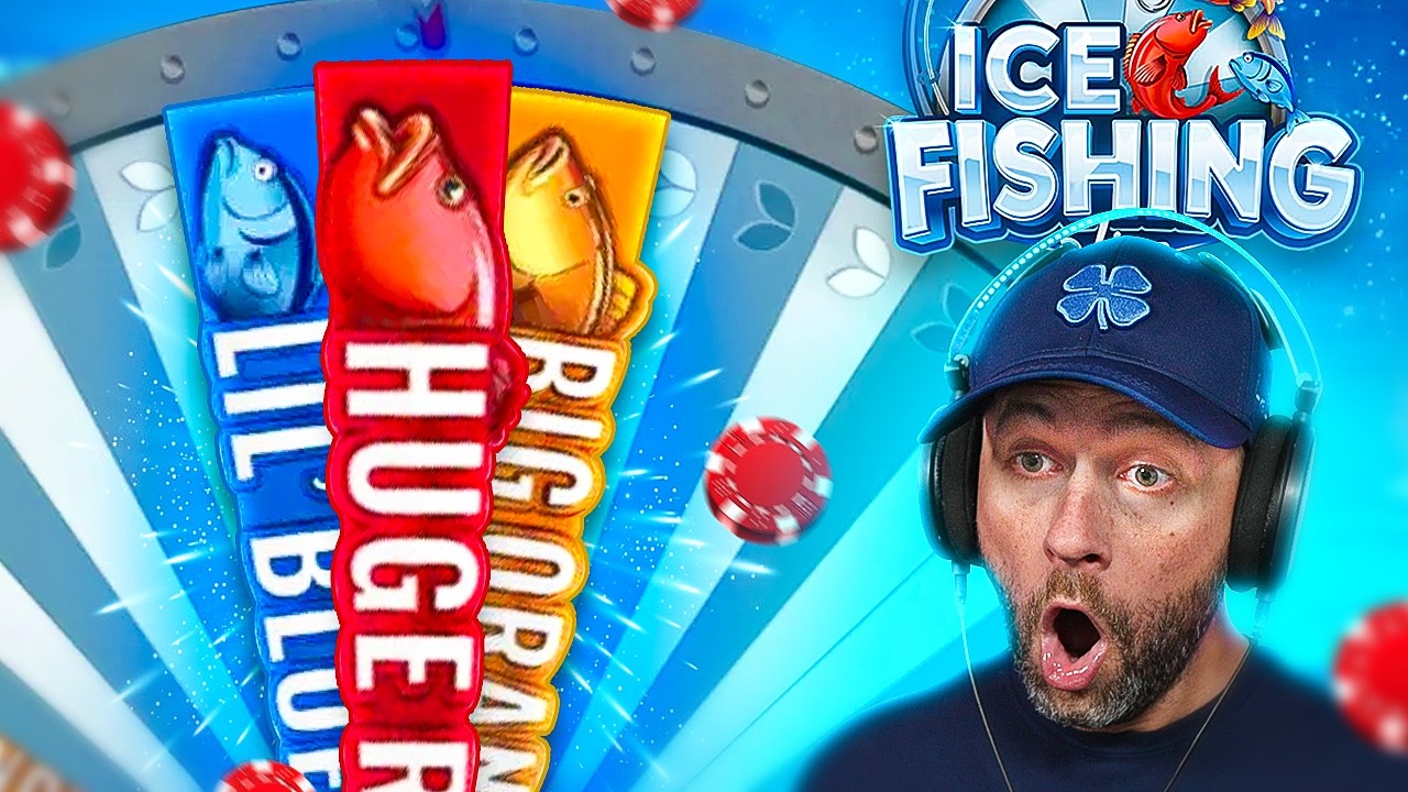 WE TRIED THE *NEW* ICE FISHING LIVE GAME & SCORED A HUGE RED FISH!! (Live Games)