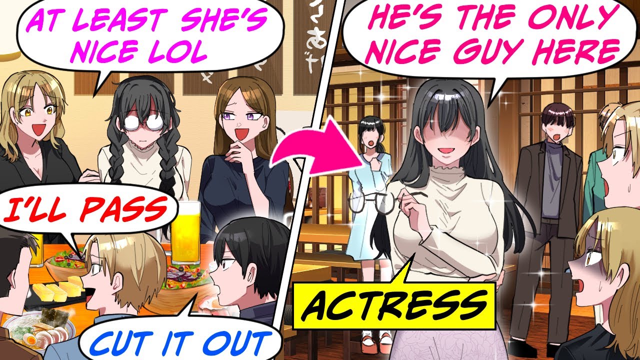 I Helped an Ugly Girl at a Mixer Party! But Turns Out, She's a Famous Actress and…[RomCom Manga Dub]
