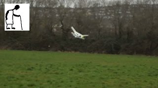 Twin Engine Biplane Variable Thrust #2 - windy test flights