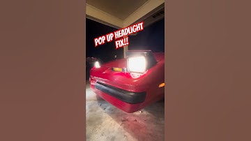 Fix pop up headlights 1987 Firebird #turtleshotrods #automobile #diy #popupheadlights