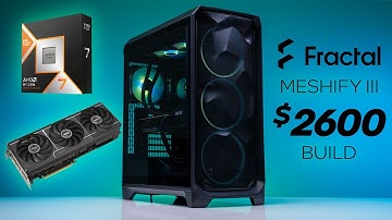 We built a $2600 PC inside of the Fractal Meshify 3 (9800x3D / RTX 5070Ti)
