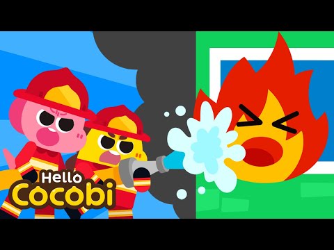 🔥 Little Firefighter | Job Songs | Fire Engine Truck Rescue Safety | Kids Songs | Hello Cocobi