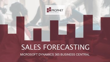 :: Sales Forecasting - Microsoft Dynamics 365 Business Central
