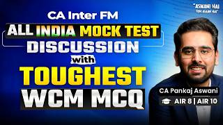 Tough New Questions Solved | FM All India Mock Test Paper Discussion | CA Inter May 26 FM-SM