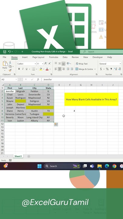 how-to-count-blank-non-blank-cells-in-excel-excel-guru-tamil-youtube