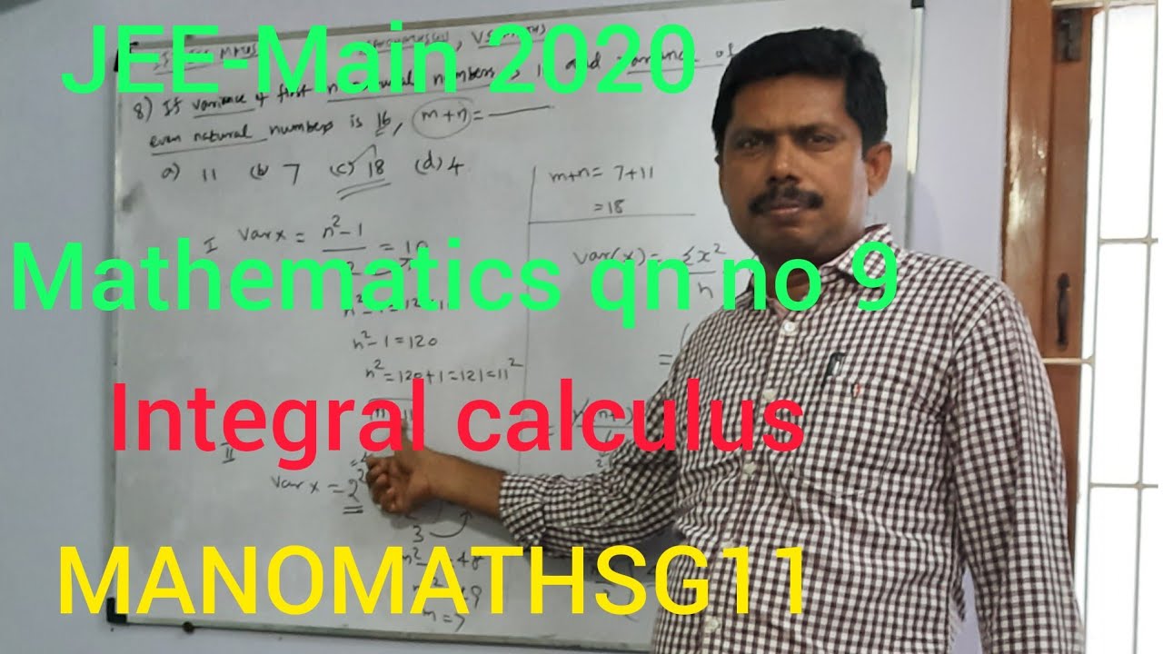 JEE-Main 2020/Mathematics question no.9/integral calculus