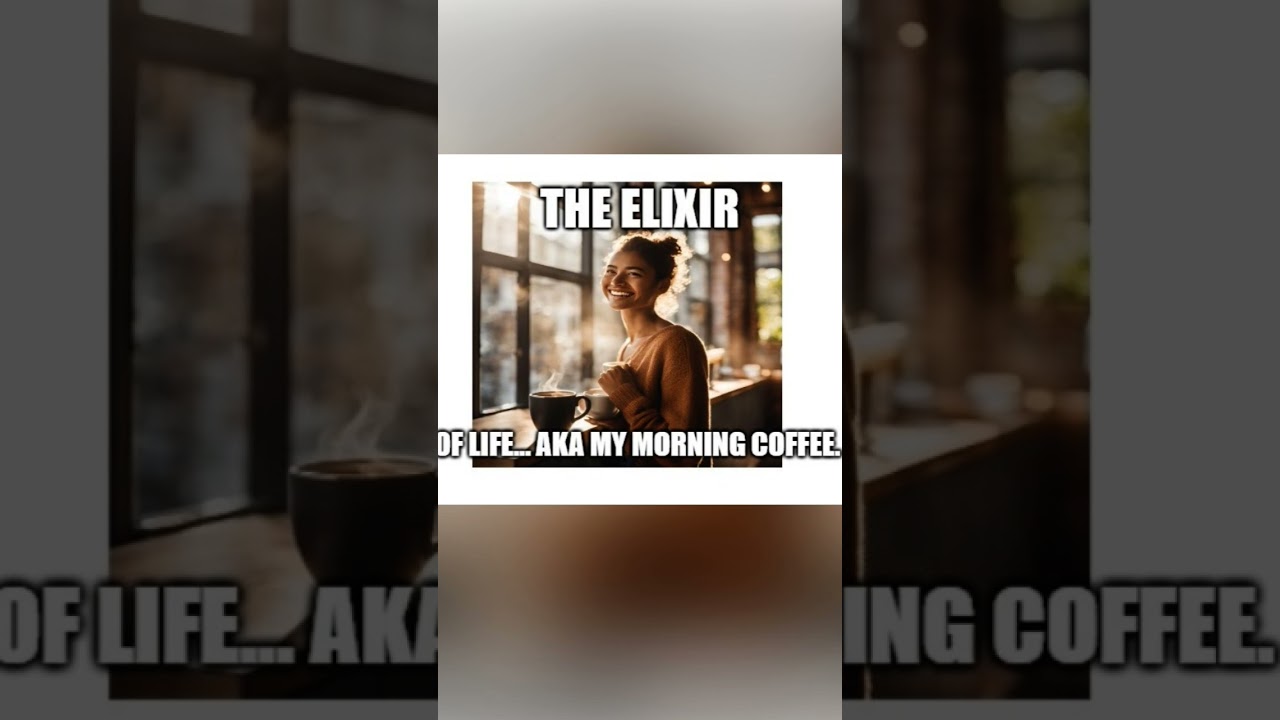The elixir of life... aka my morning coffee 