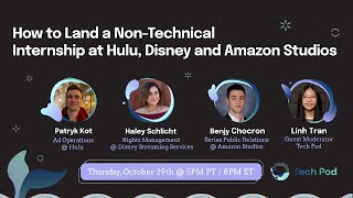 How to Land a Non-Technical Internship at Hulu, Disney and Amazon Studios