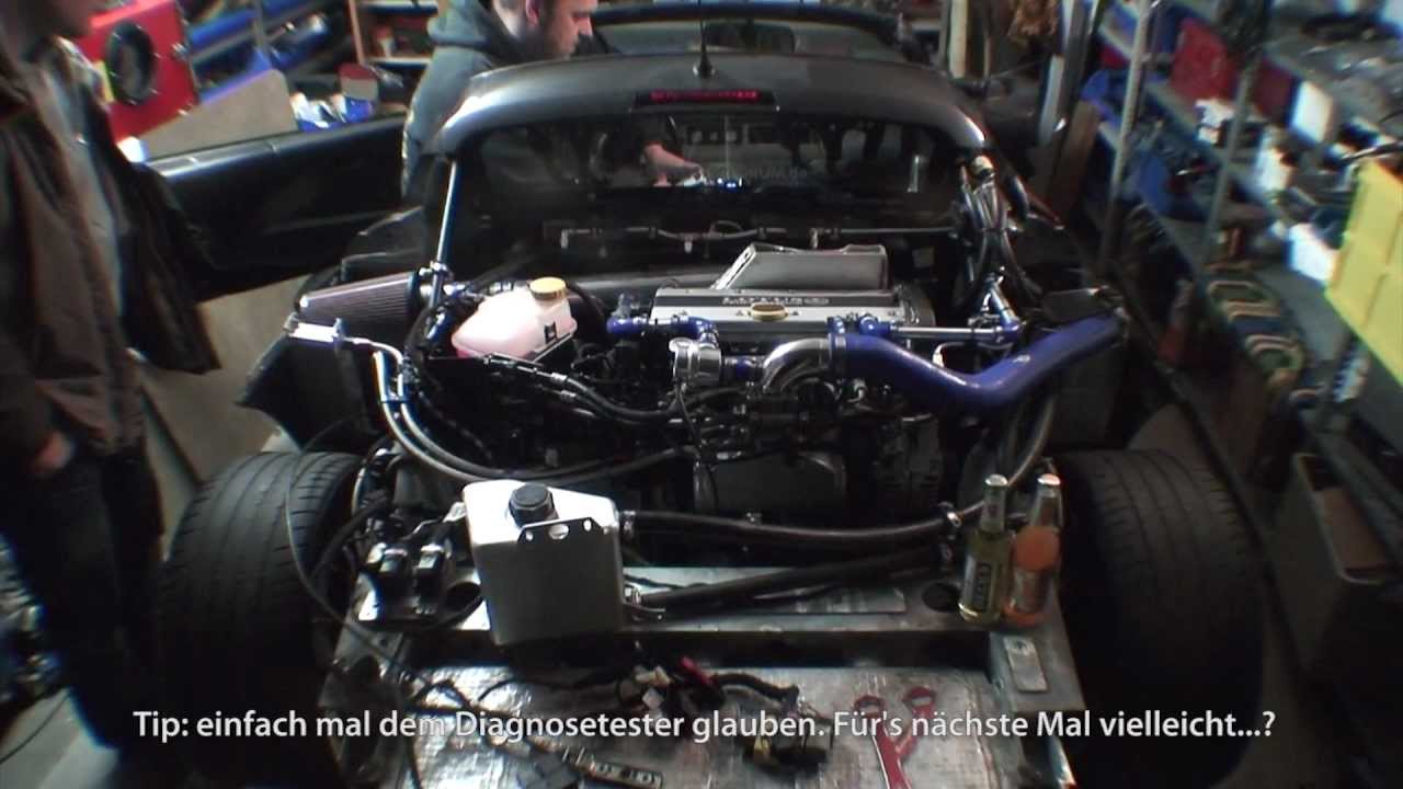 Opel Speedster Turbo Stage 5 Evo - Erster Motorstart nach 3 Monaten Umbau