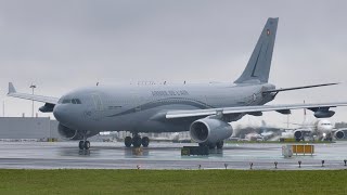 French Air Force A330 Mrtt - Jet Blast Takeoff At Lisbon Airport