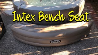 Intex Inflatable Bench Seat For Round Purespas Youtube
