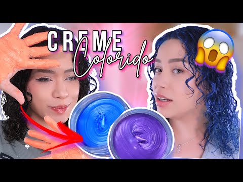 COMO estou deixando meu cabelo cacheado COLORIDO usando POMADA  | NÃO PRECISA DESCOLORIR! ????