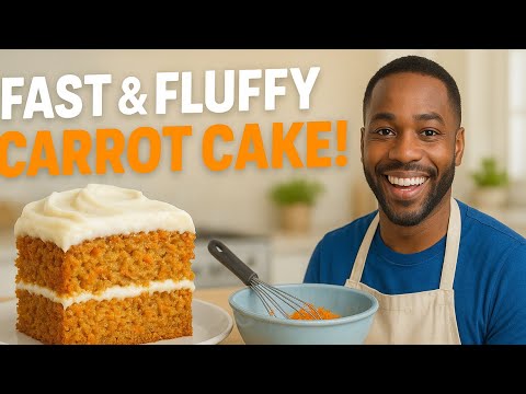 Easiest Carrot Cake Recipe EVER! | Moist, Fluffy & Fast - YouTube