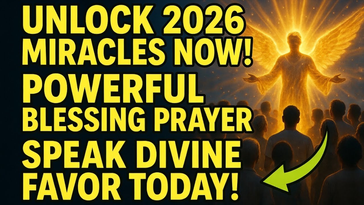 UNLOCK 2026 MIRACLES NOW: Speak Powerful Blessings Over 2026 | Declaration Prayer for Divine Favor