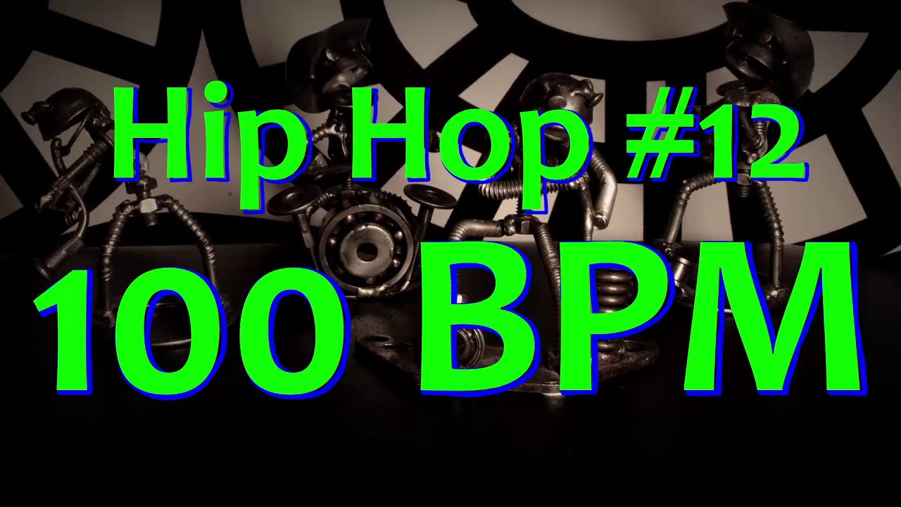100 BPM Hip Hop 12 4/4 Drum Beat Drum Track YouTube