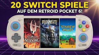 Retroid Pocket 6 - Nintendo Switch Emulation - 20 Games Tested