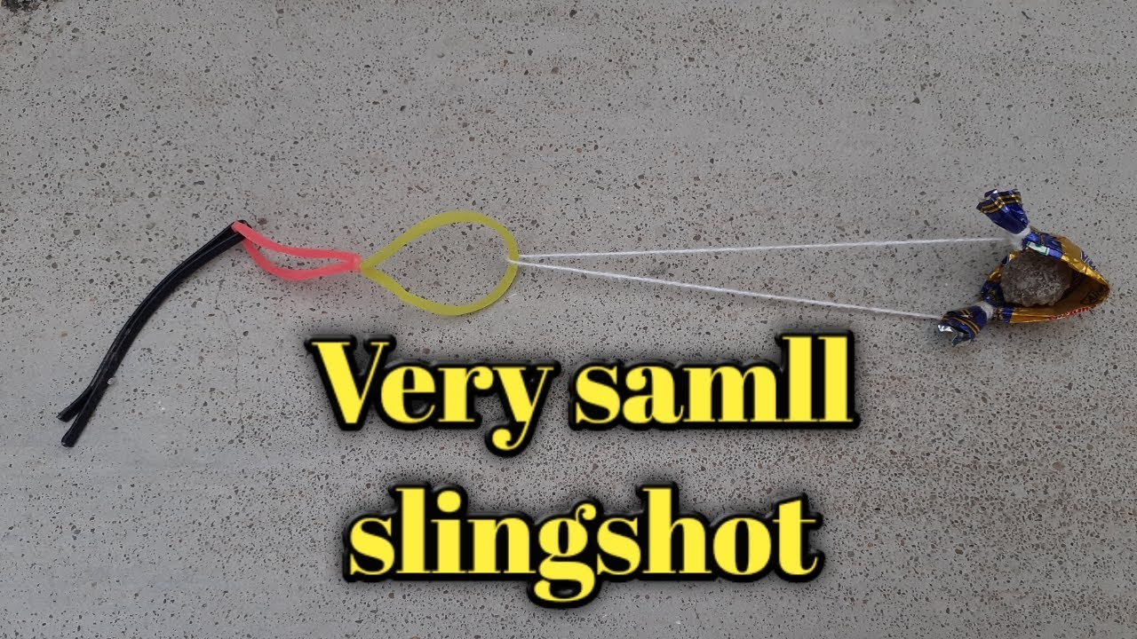 How to make a small slingshot gun Mini craft idea YouTube