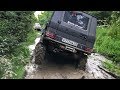 Чуть не перевернули Гелик.  Toyota Land Cruiser 80 и УАЗ