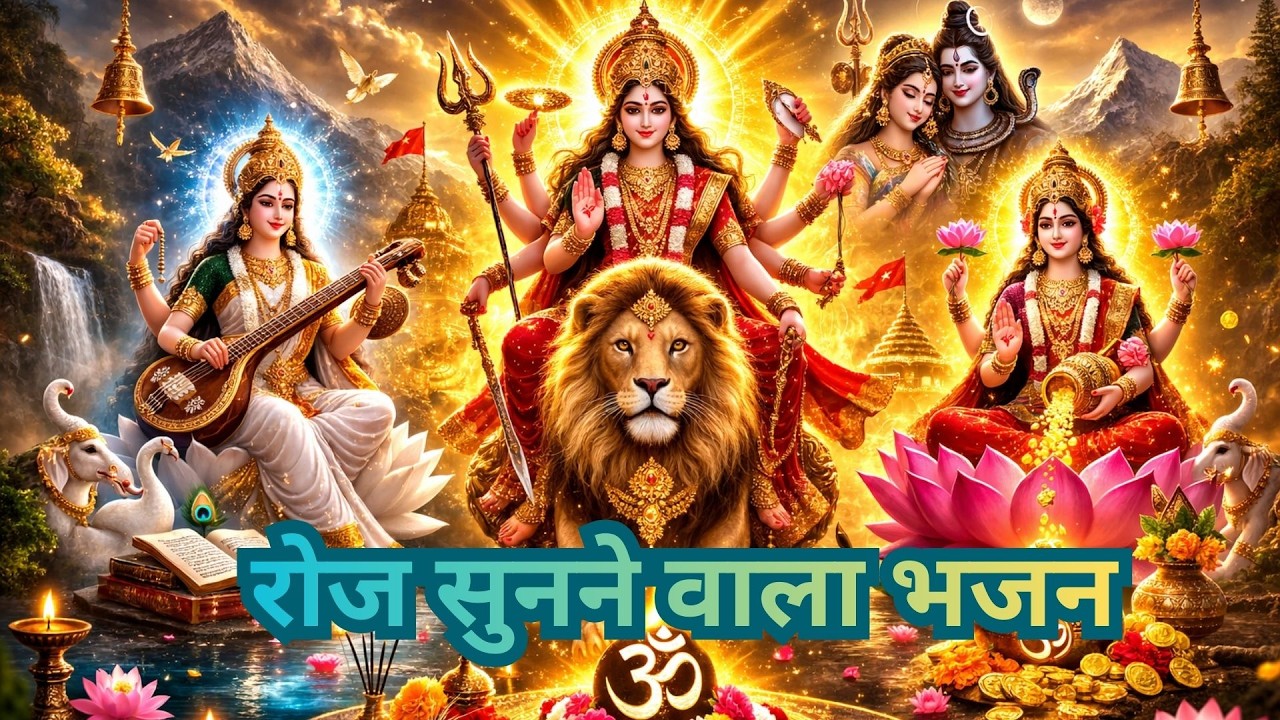 चारों माता का चमत्कारी भजन | Saraswati Lakshmi Durga Parwati | Daily Morning Prayer #maa