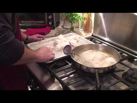 Buttermilk Fried Chicken with Mac-n-Cheese and Green Bean Casserole