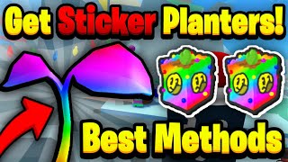 How To Get Sticker Planters FAST Best Methods Bee Swarm Sticker Update