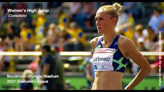 Women's High Jump (Complete).  Stockholm Olympic Stadium.  Diamond League.  July 4, 2021.