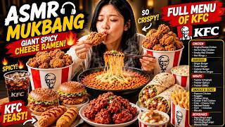 ASMR MUKBANG FULL KFC MENU! Crispy Fried Chicken, Burgers, Fries & Eating Sounds 🍗🍜