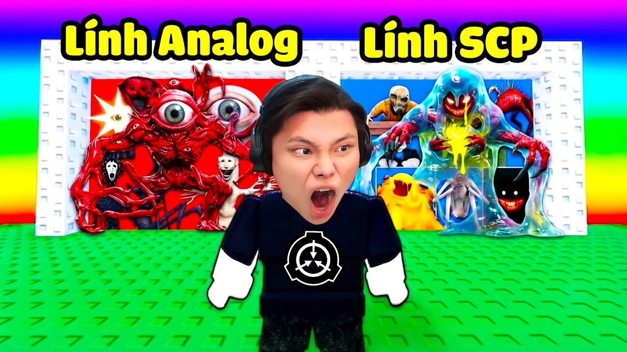 [ROBLOX] JayGray Chọn Quân Lính Analog Horror vs SCP🚸💀Thử Thách Leo Tháp Would You Rather Quái Vật