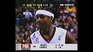 Allen Iverson Triple Double 1-7-2002 Clippers at 76ers