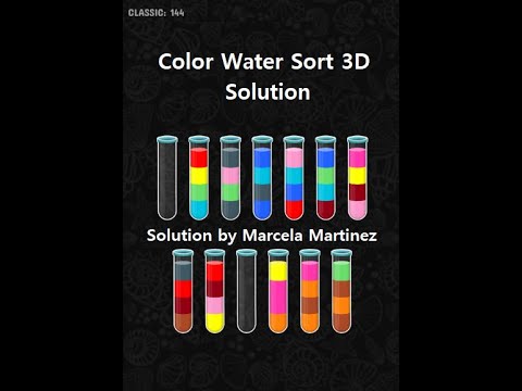 Color Water Sort 3D level 144 | Gameplay Mobile Games