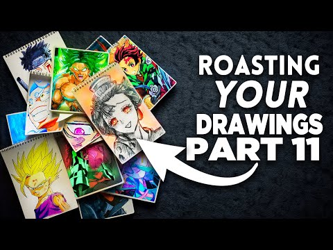 ROASTING your DRAWINGS Part 11(LOL Laugh at your drawings)