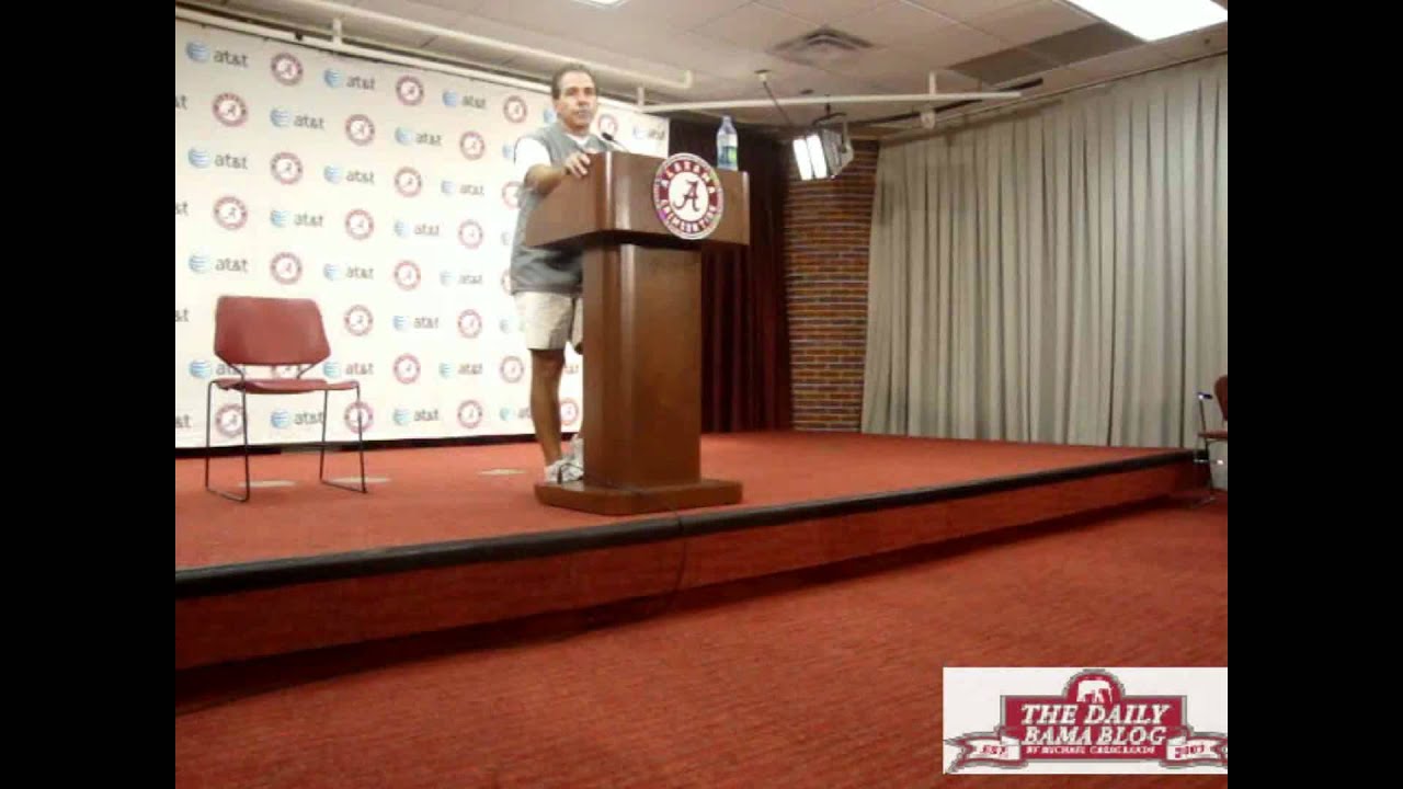 Nick Saban comments on wacky uniforms - YouTube