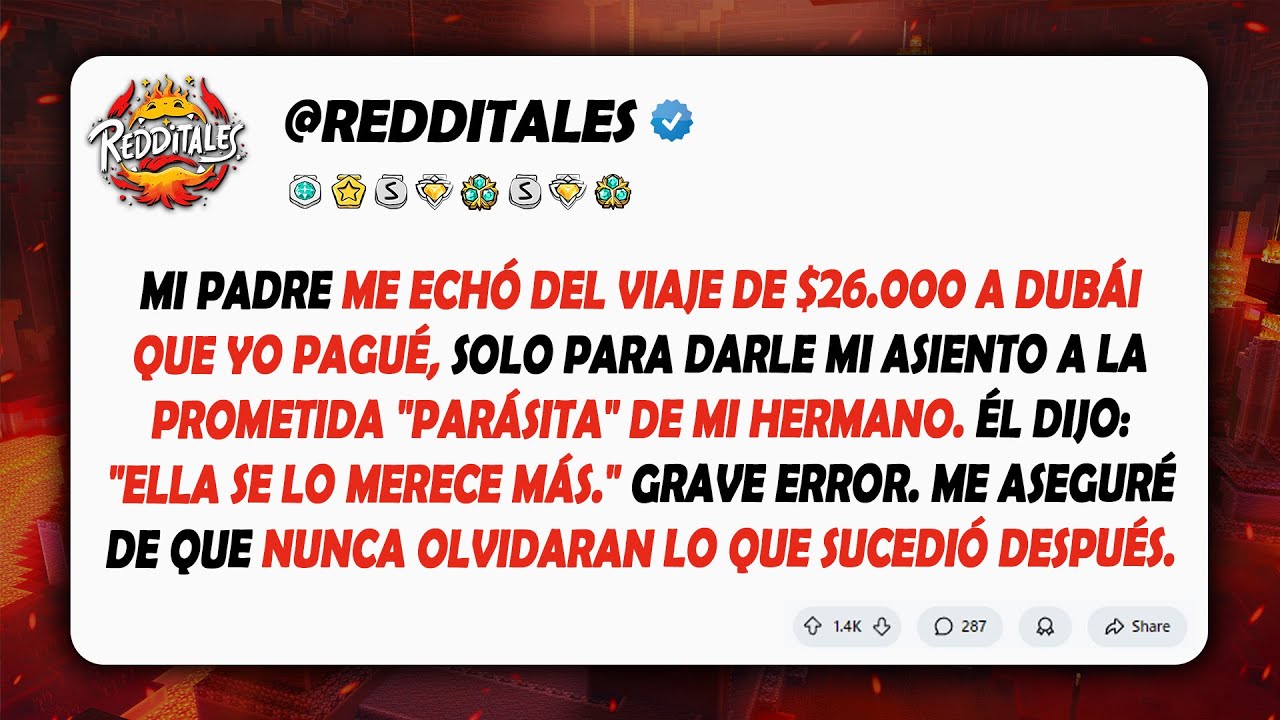 Mi padre me sacó del viaje a Dubai que yo financié para darle mi lugar a la prometida de mi hermano…
