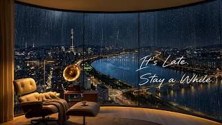 🌧️Midnight Rain & Soft Jazz Piano: Seoul Night Mood screenshot 4