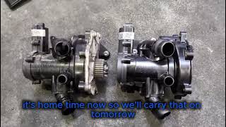 VW Golf thermostat housing replacement at Martin Motor Group Wrexham